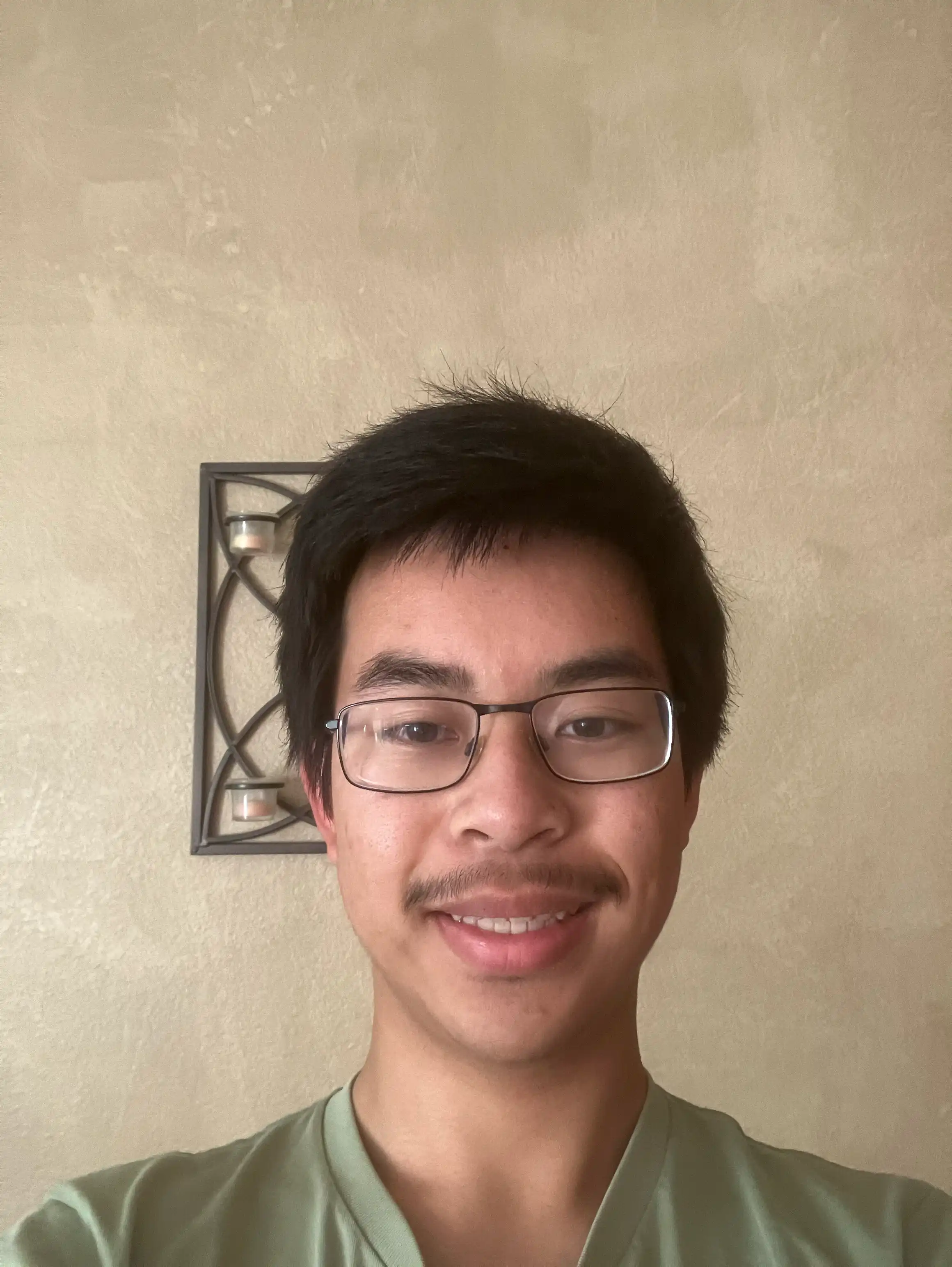 Owen with a cool background.